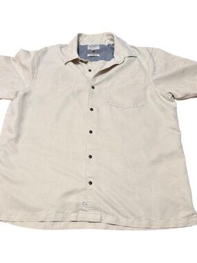 Quicksilver Waterman Tropical Jacquard Comfort Fit XL Shirt Resort Beach Cruise